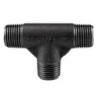 Raccord fonte malléable noir fileté Té mâle - 1" - Brute / Noire