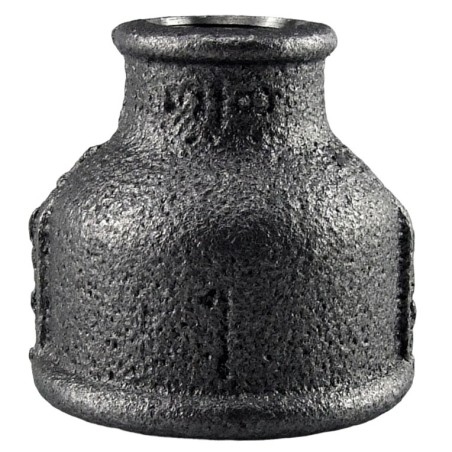 Raccord fonte malléable noir fileté Manchon réduit femelle - Brute / Noire - 3/8" - 1/8"