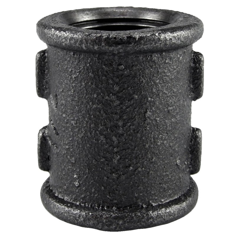 Raccord fonte malléable noir fileté manchon femelle filetage droite/gauche - 1"1/4 - Brute / Noire Raccord fonte malléable noir fileté manchon femelle filetage droite/gauche - 1"1/4 - Brute / Noire