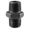 Raccord fonte malléable noir fileté Mamelon mâle filetage droite/droite - 4" - Brute / Noire