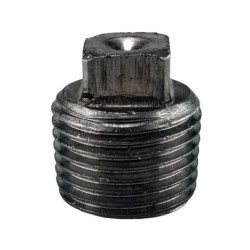 Raccord fonte malléable noir bouchon mâle sans bourrelet fileté - 1/8" - Brute / Noire