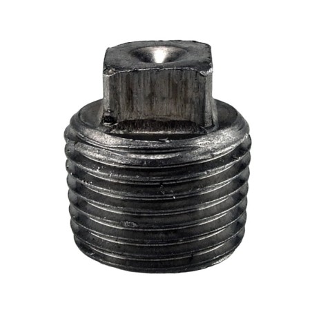 Raccord fonte malléable noir bouchon mâle sans bourrelet fileté - 1/2" - Brute / Noire
