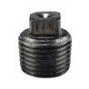 Raccord fonte malléable noir bouchon mâle sans bourrelet fileté - 3/4" - Brute / Noire