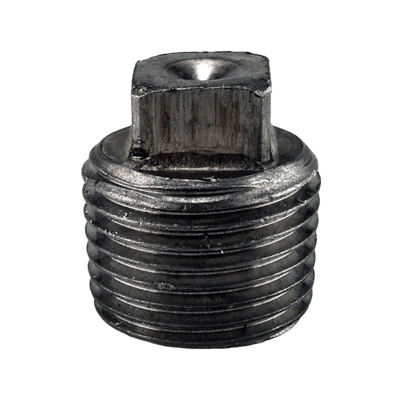 Raccord fonte malléable noir bouchon mâle sans bourrelet fileté - 1"1/2 - Brute / Noire Raccord fonte malléable noir bouchon mâle sans bourrelet fileté - 1"1/2 - Brute / Noire