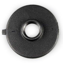 Raccord fonte malléable noir fileté Bride rondes sans trou - 3/4" - Brute / Noire