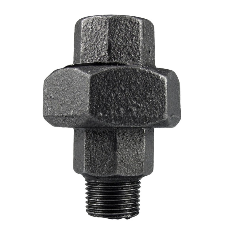 Raccord fonte malléable noir Manchon union mâle et femelle conique - 4" - Brute / Noire Raccord fonte malléable noir Manchon union mâle et femelle conique - 4" - Brute / Noire