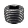 Raccord fonte malléable noir fileté Bouchon mâle creux 4/6 pans - 3/4" - Brute / Noire