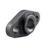 Raccord fonte malléable noir fileté Bride ovale avec trous - 3/4" - Brute / Noire