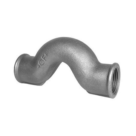 Raccord fonte malléable noir dos d'âne fileté - 1/2" - Brute / Noire