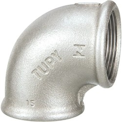 Raccord fonte malléable galvanisé fileté Coude femelle - 1" - Galvanisée / Galva