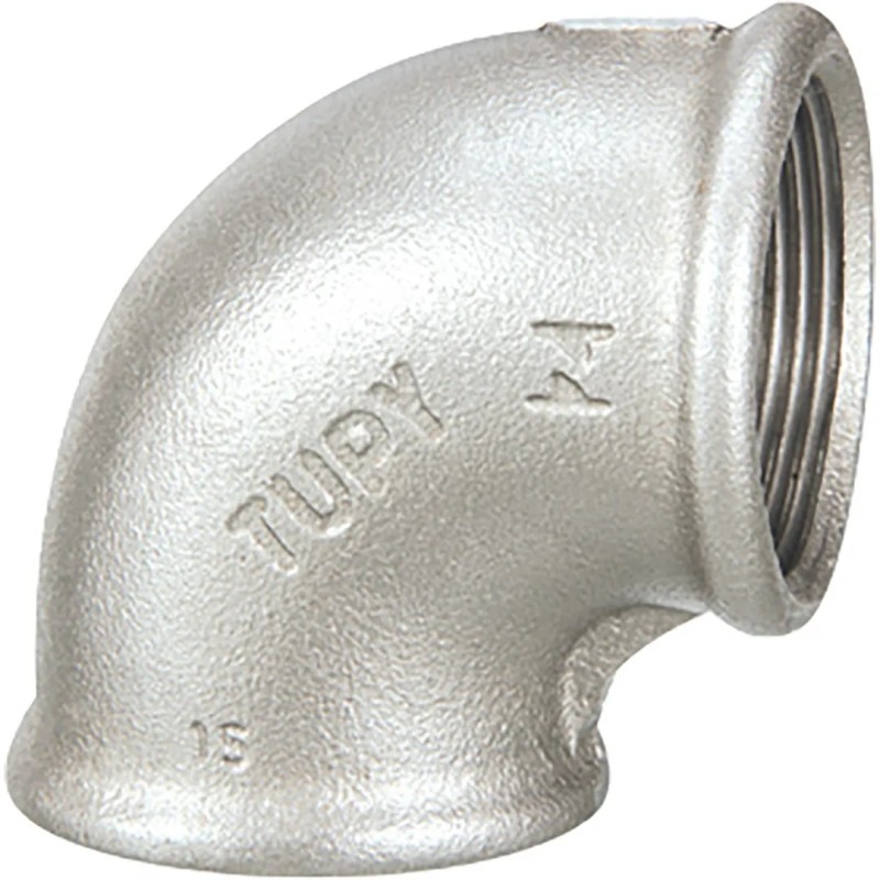 Raccord fonte malléable galvanisé fileté Coude femelle - 4" - Galvanisée / Galva Raccord fonte malléable galvanisé fileté Coude femelle - 4" - Galvanisée / Galva