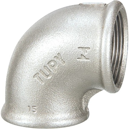 Raccord fonte malléable galvanisé fileté Coude femelle - 4" - Galvanisée / Galva