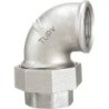 Raccord fonte malléable galvanisé fileté Coude union femelle à joint conique - 3/4" - Galvanisée / Galva