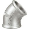 Raccord fonte galvanisé malléable fileté Coude 45° femelle - 3/8" - Galvanisée / Galva