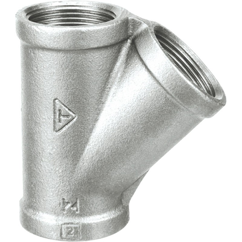 Raccord fonte malléable galvanisé fileté Té femelle 45° - 3/4" - Galvanisée / Galva Raccord fonte malléable galvanisé fileté Té femelle 45° - 3/4" - Galvanisée / Galva