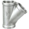 Raccord fonte malléable galvanisé fileté Té femelle 45° - 3/4" - Galvanisée / Galva