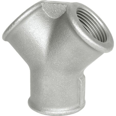 Raccord fonte malléable galvanisé fileté Distributeur femelle - 1/2" - Galvanisée / Galva