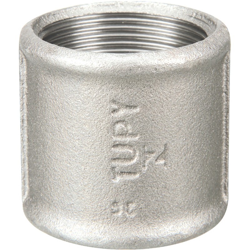 Raccord fonte malléable galvanisé fileté Manchon femelle filetage droite/gauche - 3/8" - Galvanisée / Galva Raccord fonte malléable galvanisé fileté Manchon femelle filetage droite/gauche - 3/8" - Galvanisée / Galva