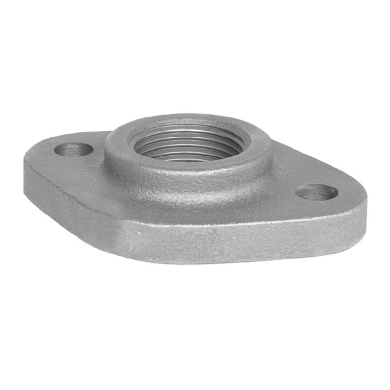 Raccord fonte malléable galvanisé fileté Bride ovale avec trous - 2" - Galvanisée / Galva Raccord fonte malléable galvanisé fileté Bride ovale avec trous - 2" - Galvanisée / Galva