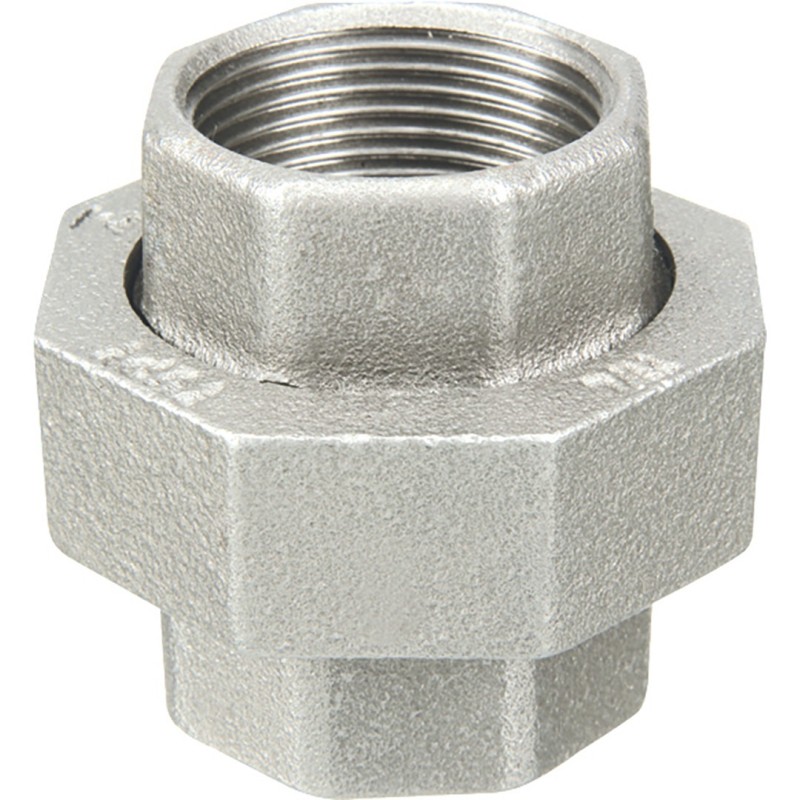Raccord fonte malléable galvanisé fileté Manchons union femelle à joint plat - 1/4" - Galvanisée / Galva Raccord fonte malléable galvanisé fileté Manchons union femelle à joint plat - 1/4" - Galvanisée / Galva