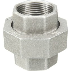 Raccord fonte malléable galvanisé fileté Manchon union femelle conique - 1"1/4 - Galvanisée / Galva