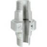 Raccord fonte malléable galvanisé fileté Manchon union mâle à joint conique - 3/4" - Galvanisée / Galva