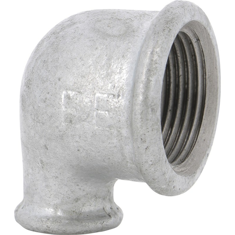 Raccord fonte malléable galvanisé fileté Coude réduit femelle - Galvanisée / Galva - 3/4" - 3/8" Raccord fonte malléable galvanisé fileté Coude réduit femelle - Galvanisée / Galva - 3/4" - 3/8"