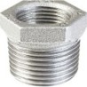 Raccord fonte galvanisé malléable fileté Manchon réduit mâle et femelle - Galvanisée / Galva - 3" - 1"1/2