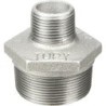Raccord fonte malléable galvanisé Mamelon réduit mâle - Galvanisée / Galva - 1"1/4 - 1/2"