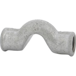 Raccord fonte malléable galvanisé fileté dos d'âne fonte malléable - 1" - Galvanisée / Galva